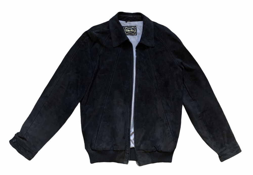 Geaca Piele Naturala Bomber Simplu Casual Barbati | Marime M L (Navy)