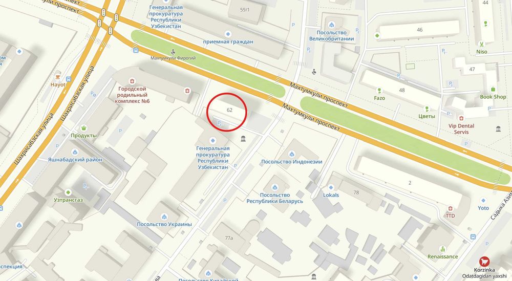 Ц-1 Сквер Амира Темура 3/5/9