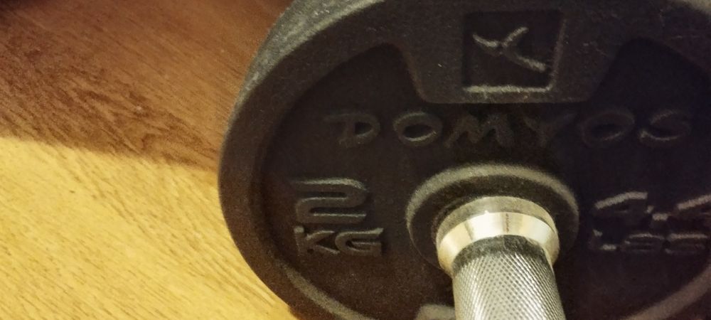 Set discuri haltere Domyos Decathlon 20 kg (4x10 kg.8x2 kg + 4x1 kg)– fontă