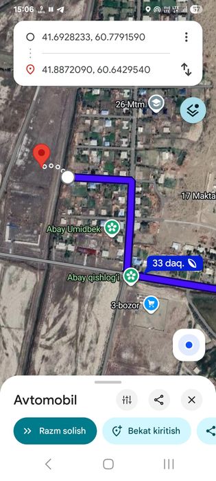 Joy o‘rin Beruni tumani Abay