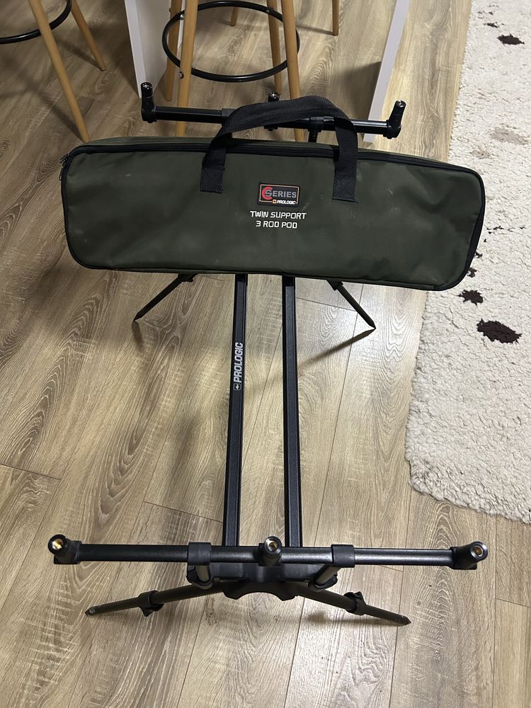 PROLOGIC Carp Fishing C-SERIES Twin Support 3 Rod Pod