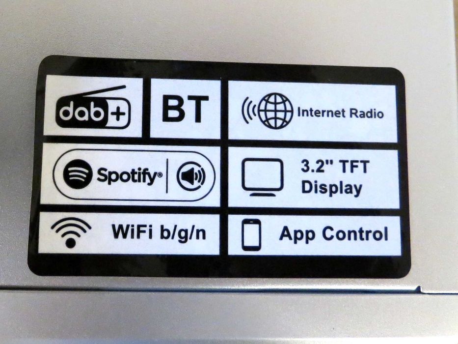 Auna  iTuner 320 BT Digital Hi-Fi Tuner with Bluetooth and WiFi ,Spotify Connect ,Internet, DAB+ and FM Tuner, DLNA & UPnP, USB ,Network Media Player