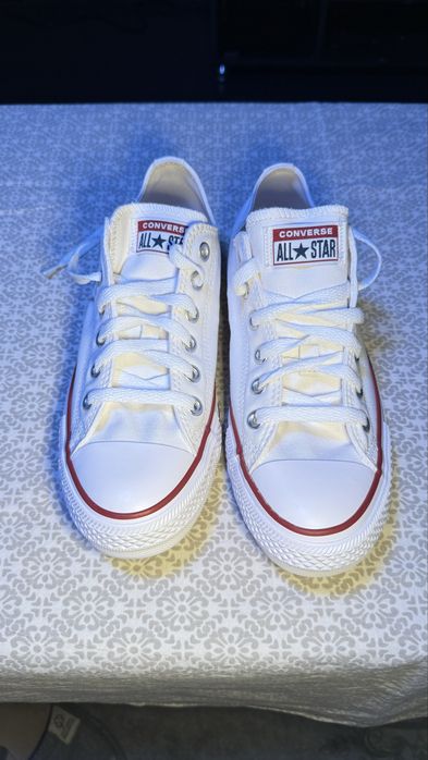 Converse All star white, белые Конверс кросовки размер 39 unisex