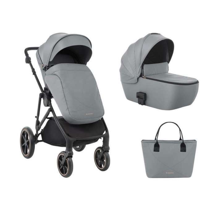 Комбинирана бебешка  количка 2 в 1 KikkaBoo - Thea, Grey + подарък
