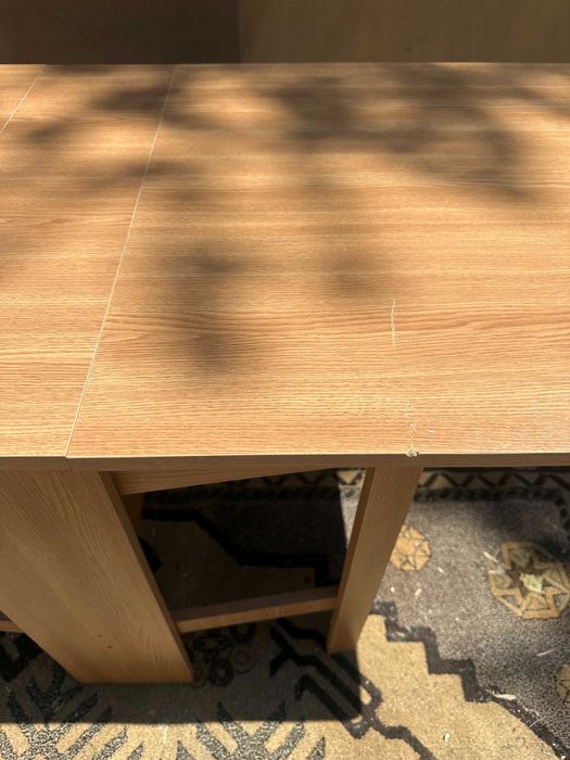 Masa dining pliabila; Masa Extensibila cu blat 160x72 cm