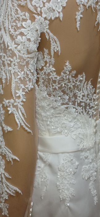Rochie de mireasă/ cununie civilă, mărimea 40, White Lady