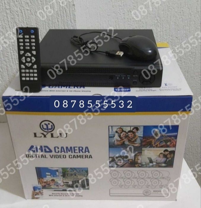 ПРОМО! Комплект 8 камери и 8 канален DVR видеонаблюдение 8 мегапиксела