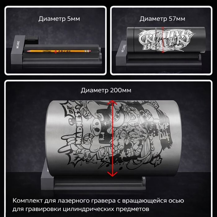 Ротационная ось для гравера RT5