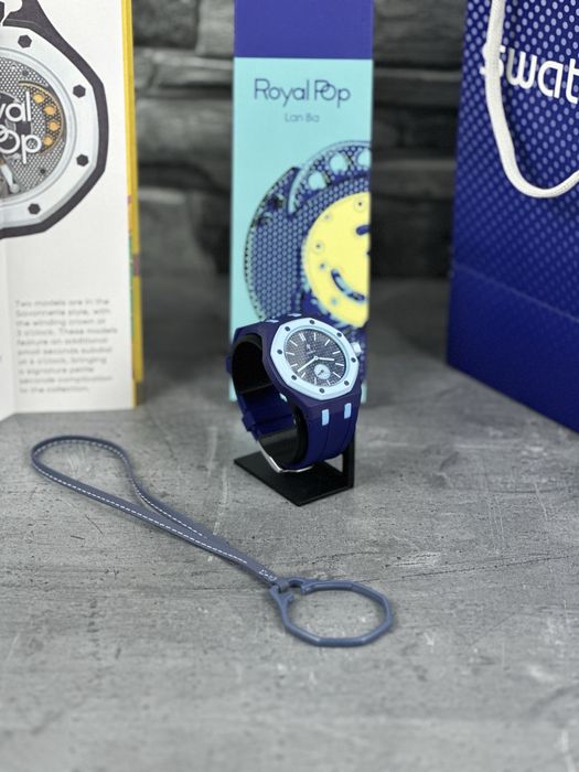 Ceas AP x Swatch Royal Pop “Lan Ba”