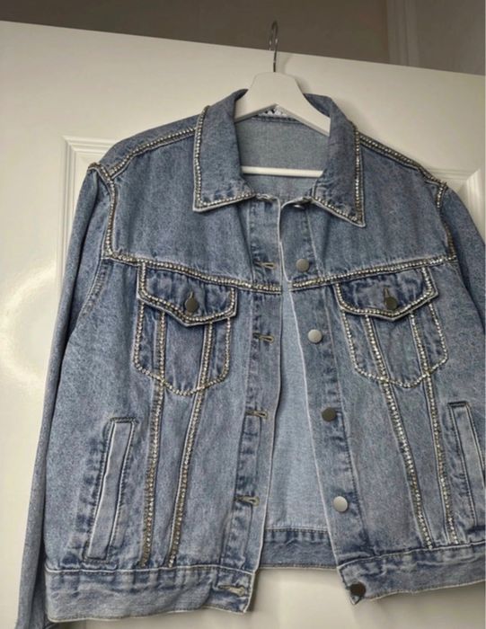 Geacă din Denim cu pietre