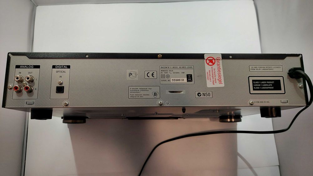 Minidisc Deck Sony MDS-JE480 - In Stare Foarte Buna De Functionare, Fara Telecomanda