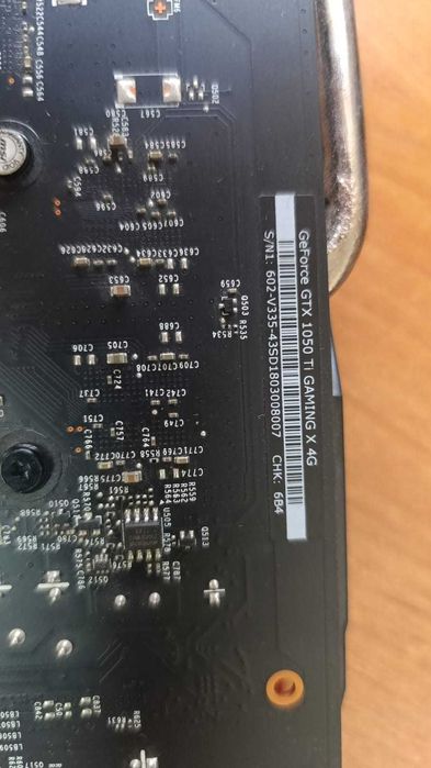 Продаю видеокарту GTX1050 Ti gaming x 4gb