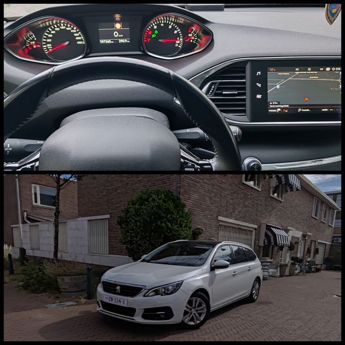 Vand/Schimb   Peugeot 308 sw T 111PK, ALB PERLAT, euro 6 , 2019. Înm RO.