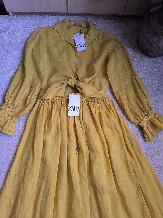 Set Zara cămașă și fustă