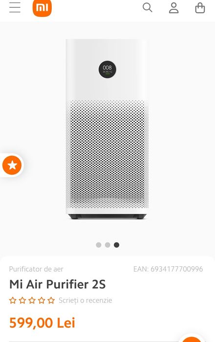 Purificator aer Xiaomi 2s!