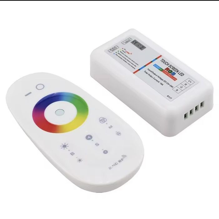 Telecomanda banda led 12v 24v monocrom si rgb rf touch