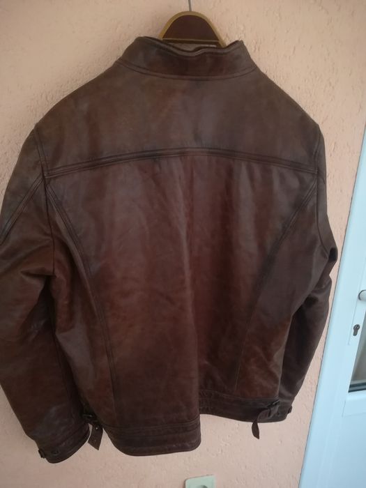 Geaca piele bărbați Massimo Dutti Xl