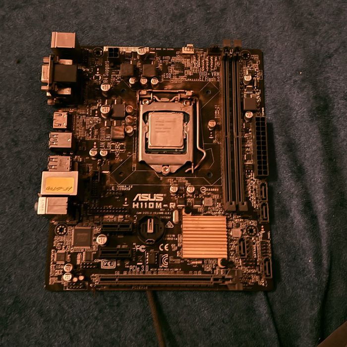 Дънна платка asus h110m-r + процесор i5 6500