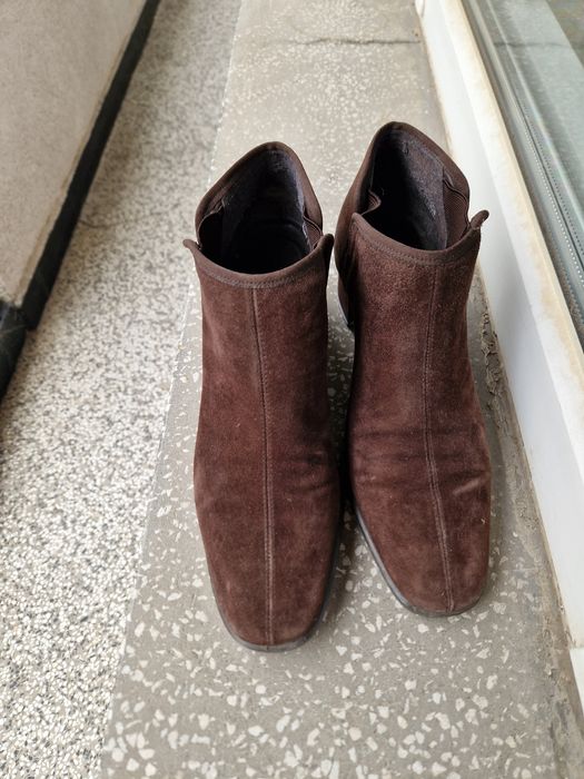 Зимни кожени ботуши