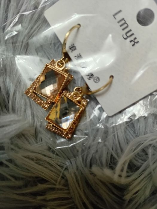 Серьги под золото