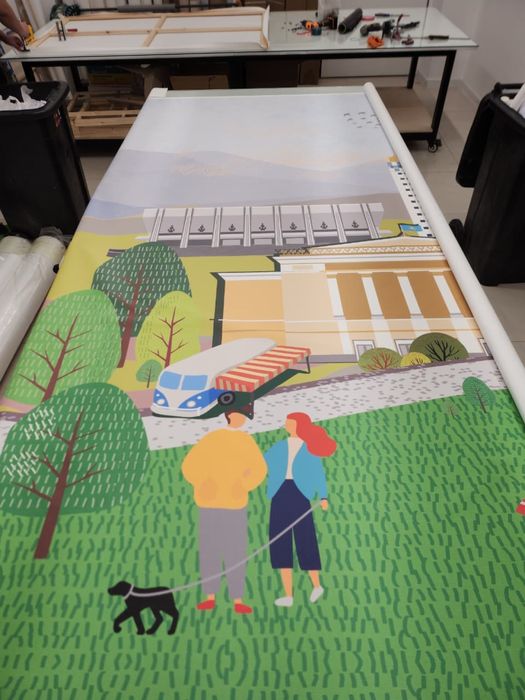 Бесшовные фотообои.