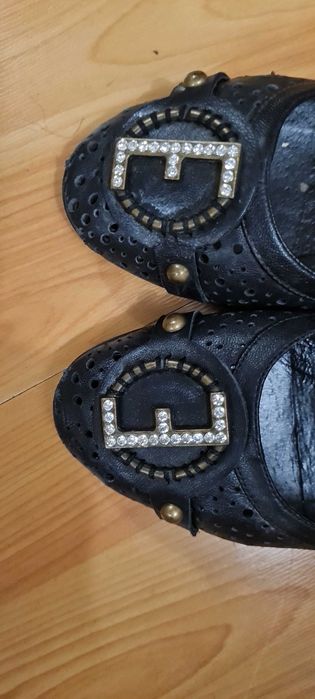 Кожаные черные балетки 37 размер