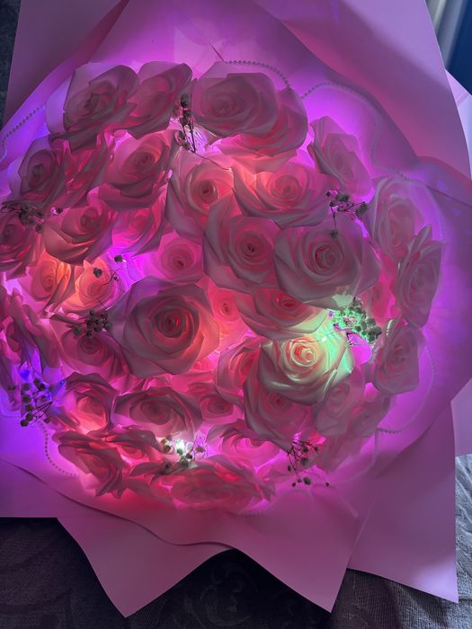 Букет из атласных лент