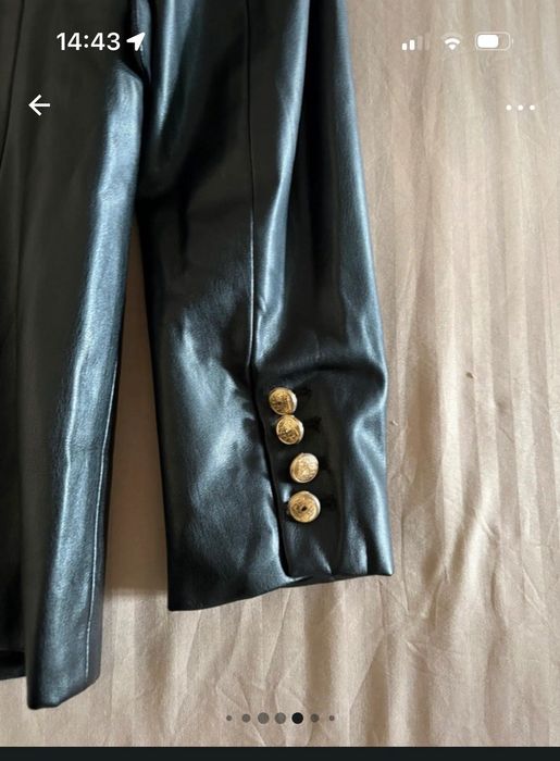 Blazer Zara din piele ecologică