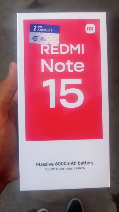Redmi note 15 128 gb yangi ochilmagan xolatda pul zarl sotilvoti