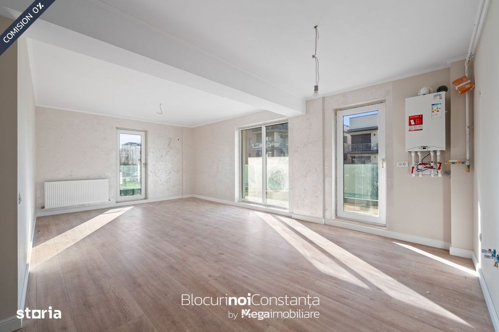 #Tomis Plus: Apartament 2 camere la cheie: 52mp utili + 17mp balcoane