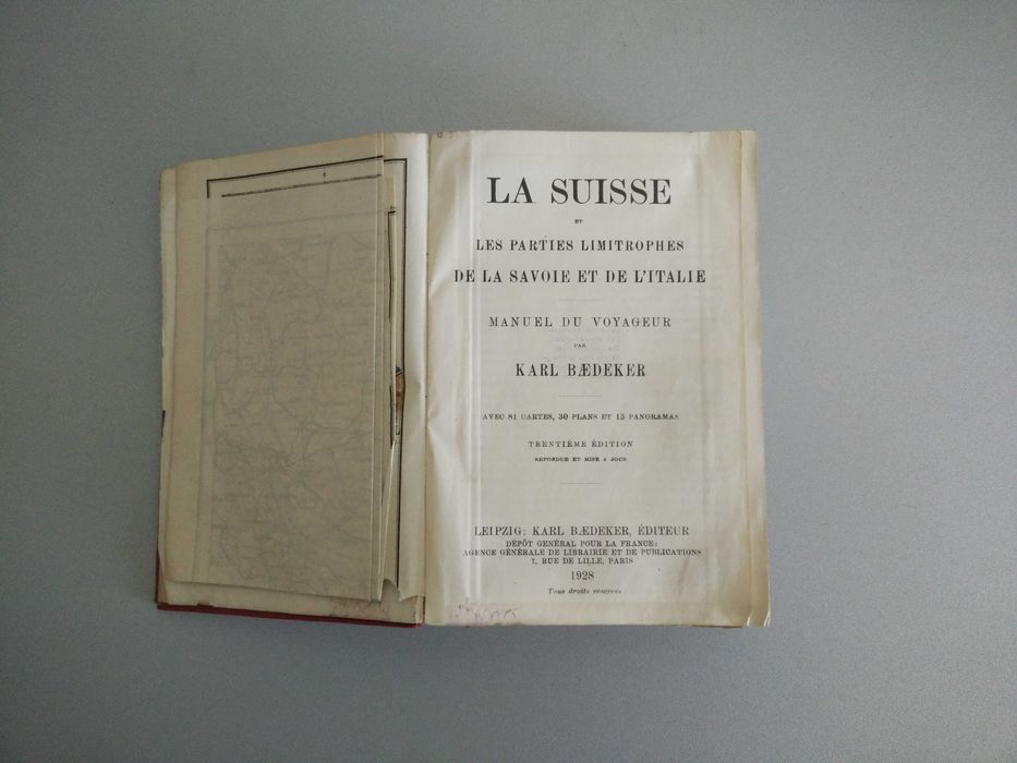 Baedeker Suisse 1928