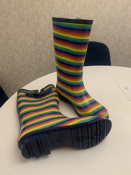 Cizme cauciuc Next marimea 39 - curcubeu