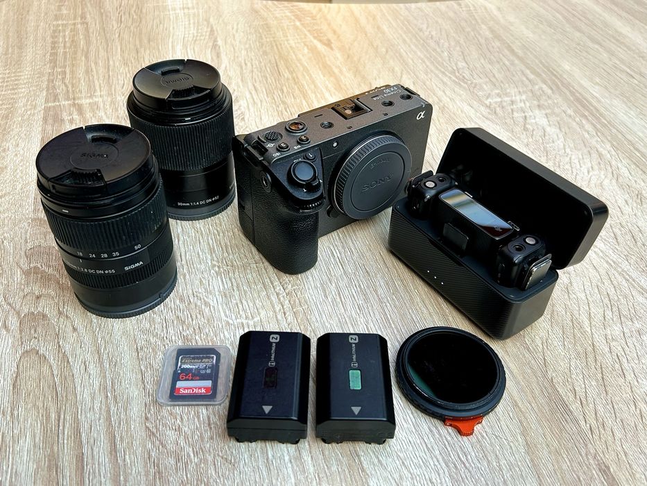 sony fx30 +sigma 18-50mm, 30mm