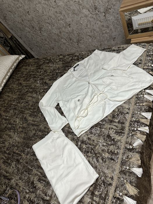 Костюм белый теплый