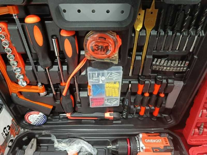 Набор Шуруповерт аккумуляторный бесщёточный ONEVOLT VDI20/2.0-PRO-BR2B