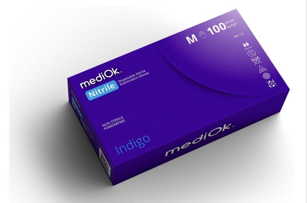 Перчатки НИТРИЛ MediOk