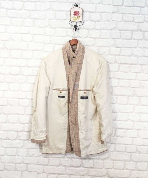 HUGO BOSS 100% Лен Оригинално мъжко сако размер 52