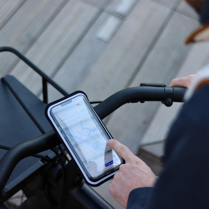 Suport telefon pentru ghidonul bicicletei - produs resigilat Decathlon