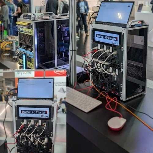 GeeekPi 7.84" 2U Rack LCD Touch 1280x400