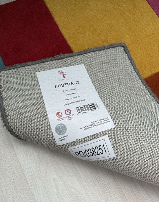 Covor Flair Rugs Collage Multi, Abstract 90x150 cm, stare foarte buna