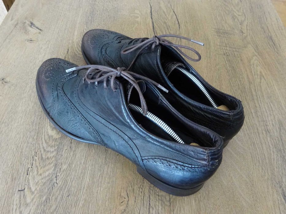 GIANO Italia VERO CUOIO Pantofi din Piele Autentică Lăcuită Bărbați 43