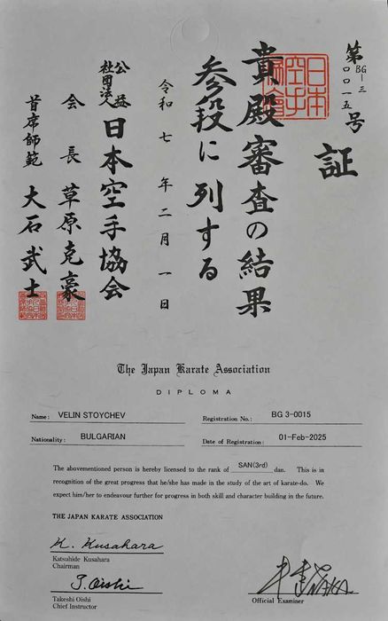 Макивара за закаляване на ударните повърхности на ръката.