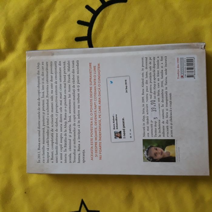 " Am nevoie de pace^ de Bana  Alabed