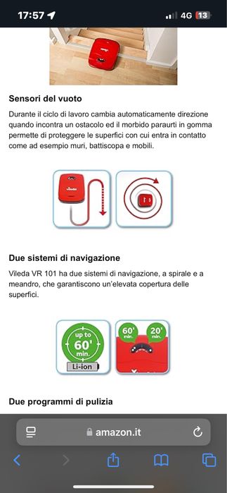 Aspirator Vileda robot VR 101