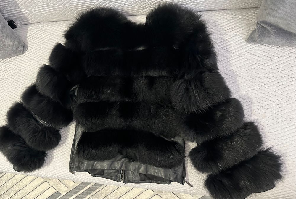 Палто естествен косъм