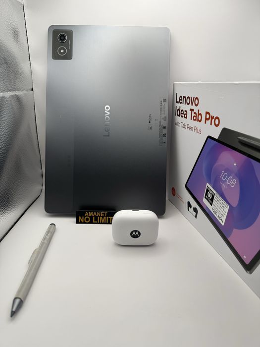 Tableta Lenovo Idea Tab Pro 128GB / 8GB RAM + Pen si Casti Motorola Buds , AMANET NO LIMIT.
