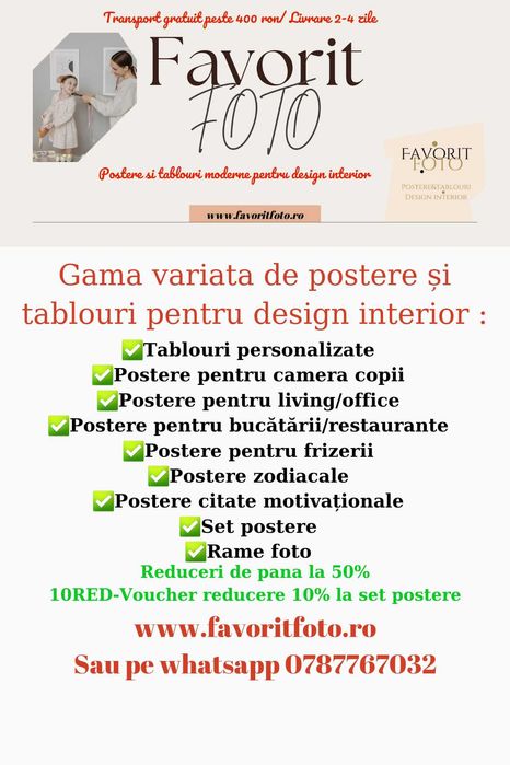 Tablouri camera copii