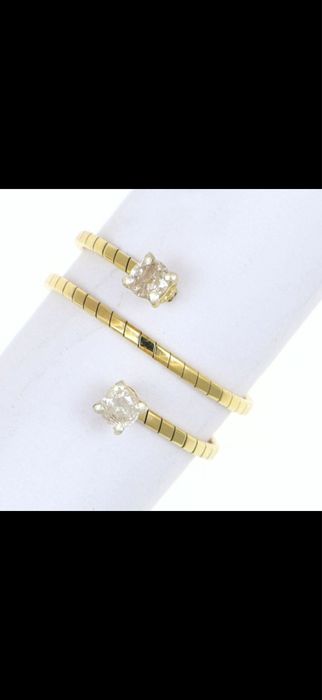 Inel aur 18 K cu diamante naturale