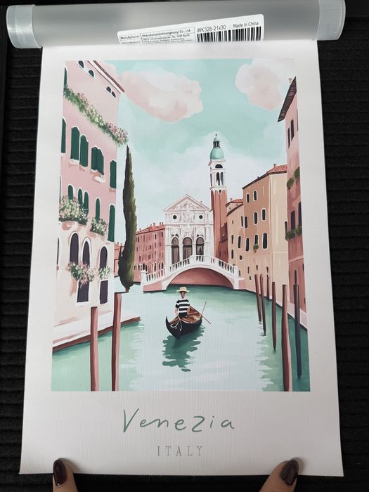 Постери с печат на текстилна хартия 20х30см - 5бр.