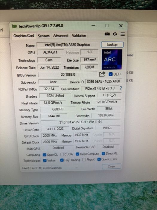 Sistem Desktop Gaming i5 9gen 16g 512g nvme Video Arc 6g